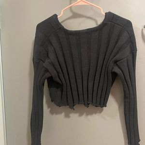 Black sweater crop Top from forever 21. Size is small
